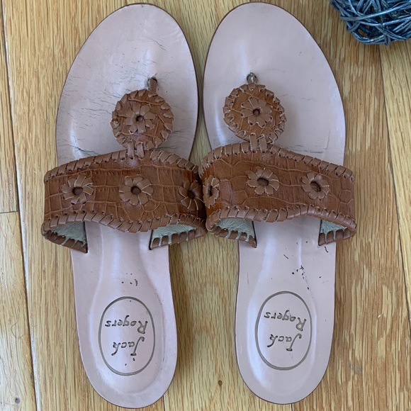 Jack Rogers Shoes - Jack Rogers Jacks Demi Wedge in Brown